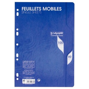 Clairefontaine Calligraphe Loose-Leaf Binder Sheets A4 100 Pages 80G