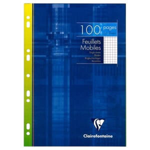 Clairefontaine Loose-Leaf Graph Paper A4 100 Pages 5 X 5Mm 90G