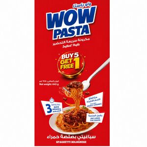 Wow Pasta Spaghetti Bolognese 94 Gr 5+1 Free