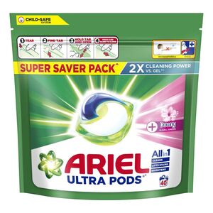 Ariel Ultra Detergent Pods, Downy Floral Breeze, 40 Pods