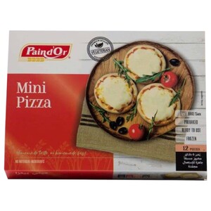 Pain D'or Frozen Mini Pizza 12 Pieces 390G
