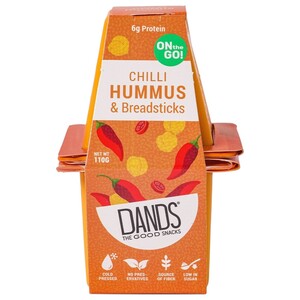 Dands Dip & Go Chilli Hummus & Breadsticks 110G