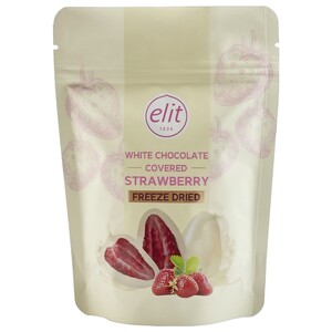 Elit Freeze Dried White Chocolate Covered Strawberry 80G