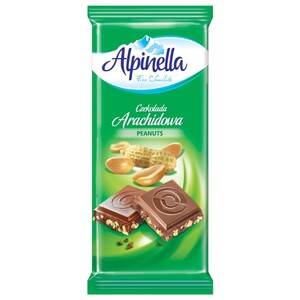 Alpinella Milk Chocolate Tablet With Peanuts 90G