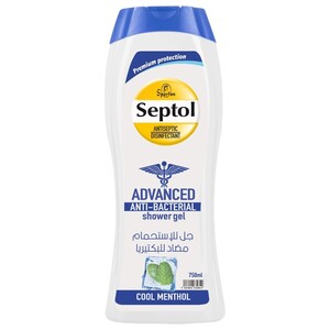 Septol Anti-Bacterial Shower Gel Cool Menthol 750Ml