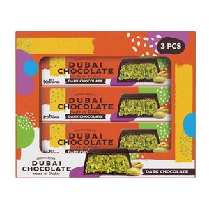 Katrina Dubai Chocolate Dark Chocolate, 45 Gr Pack Of 3
