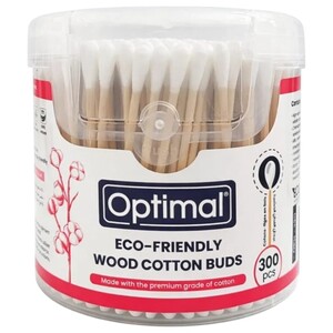 Optimal Wood Cotton Buds 300 Pieces