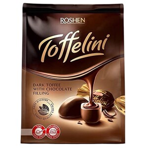 Roshen Toffelini Dark Toffee With Chocolate Filling 1Kg