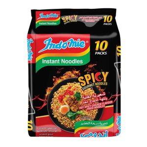 Indomie Instant Noodles Hot Spicy Chicken Flavour, 83 Gr Pack Of 10