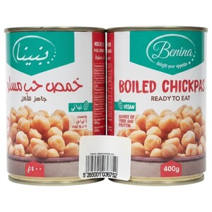 Benina Boiled Chickpeas 400G X2