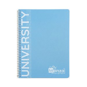 Monza Long Plastic Copybook 48 Sheets With Spring