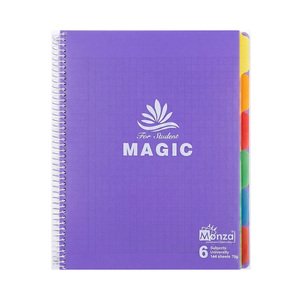 Monza Magic A4 Cover Spiral 70G 6Sub 144 Sheet