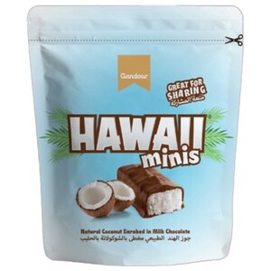 Gandour Hawaii Minis Coconut Enrobed In Milk Chocolate 165G