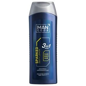 Mancode 3In1 Wash Sparked Zesty Lemon 400Ml