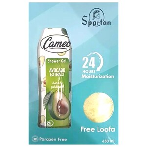 Cameo Shower Gel Avocado Extract 650Ml + Free Loofah