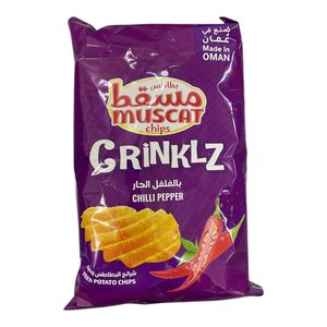 Muscat Chips Crinklz Chips Chilli Pepper 65Gm