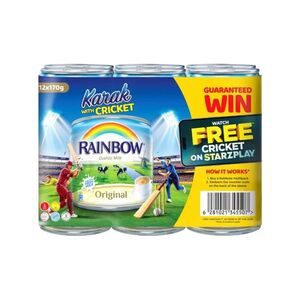 Rainbow Evaporated Milk 170 Gr Pack Of 12