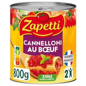 Zapetti Beef Cannelloni In Tomato Sauce 800G
