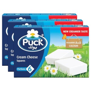 Puck Cheese Squares 6 Pieces 108G X3