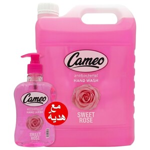 Cameo Hand Wash Antibacterial Sweet Rose 4L + 500Ml