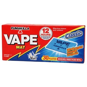 Vape Mat Classic Insecticide 12 Hours 30 Pieces