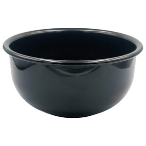 Gab Plastic Acrylic Salad With Bowl With Rim Black 15.5Cm