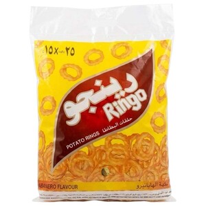 Ringo Potato Rings Habanero 15G X25