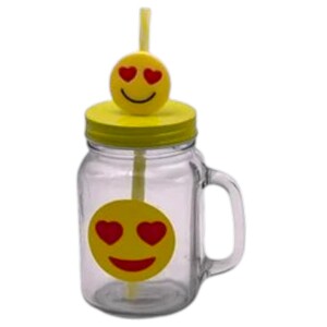 Emoji Mug With Straw