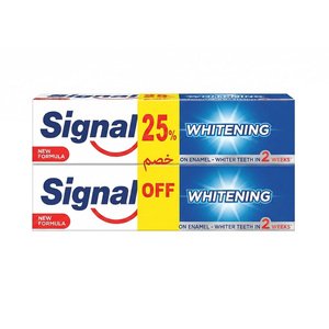 Signal Toothpaste Whitening 2In1 100Ml X2 -25%P.Off