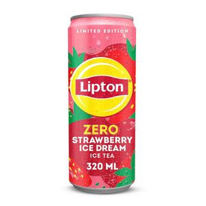 Lipton Zero Sugar Strawberry Ice Cream Flavoured Ice Tea, 320 Ml