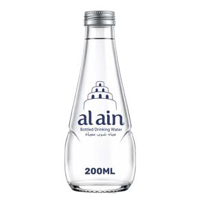 Al Ain Bottled Drinking Water Glass Bottle, 200 Ml