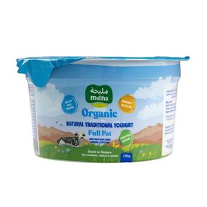 Meliha Organic Full Fat Natural Traditional Yoghurt 170 Gr