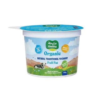 Meliha Organic Full Fat Natural Traditional Yoghurt 100 Gr