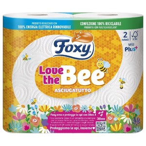 Foxy Love The Bee Kitchen Paper Towel 2 Rolls