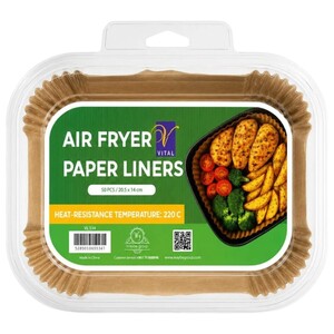 Vital Air Fryer Paper Liners 50 Pieces
