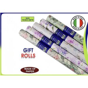 Gift Wrapping Roll Assorted Designs 70 Cm X 2 M 1 Pcs
