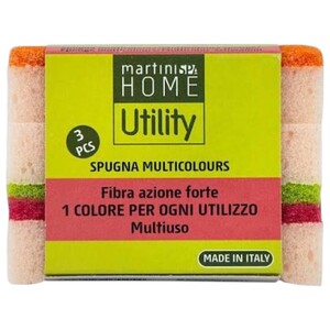 Martini Spa Home Sponge Multicolores 3 Pieces