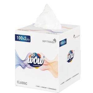 Wow Facial Tissue Classic 2 Ply X 100 Sheets