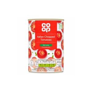 Coop Chopped Tomatoes 400 Gr
