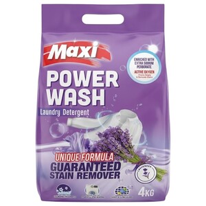 Maxi Power Wash Laundry Detergent Lavender 4Kg