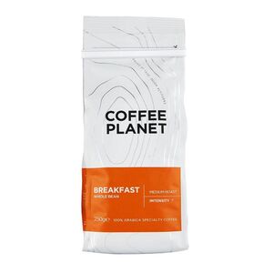 Coffee Planet Breakfast Whole Beans Medium Roast 250 Gr