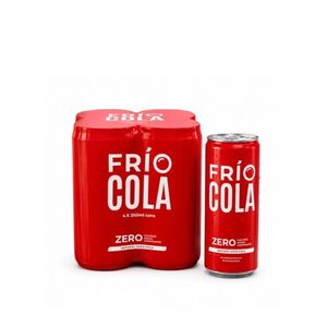 Frio Cola Classic Zero Natural Cola 250 Ml X4