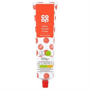 Co Op Double Concentrate Tomato Puree Tube 200 Gr