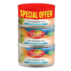 California Garden Light Meat Tuna Water 170 Gr X 3 Pcs