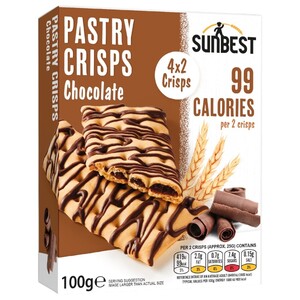 Hellema Sunbest Pastry Crisps Chocolate 25G X4