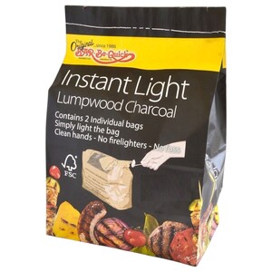 Bar-Be-Quick Instant Light Lumpwood Charcoal 2Kg
