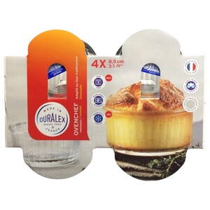 Duralex Oven Chef Glass Ramekins 8.5Cm 4 Pieces