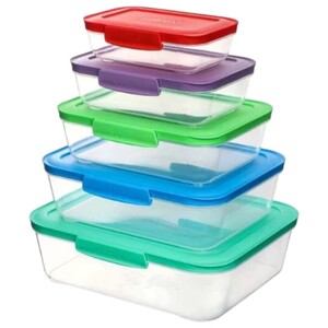 Sistema Nest It Storage Containers With Lids 5 Pieces