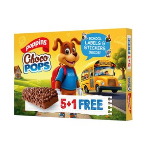 Poppins	Cereal Bar Choco Pops 35G 5+1 Free