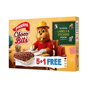 Poppins	Cereal Bar Choco Bits 35G 5+1 Free